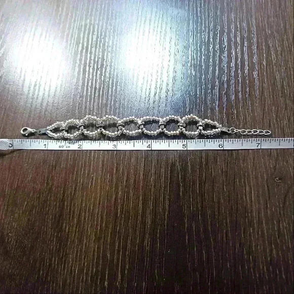 Beaded rhinestone bracelet handmade - Picture 8 of 8